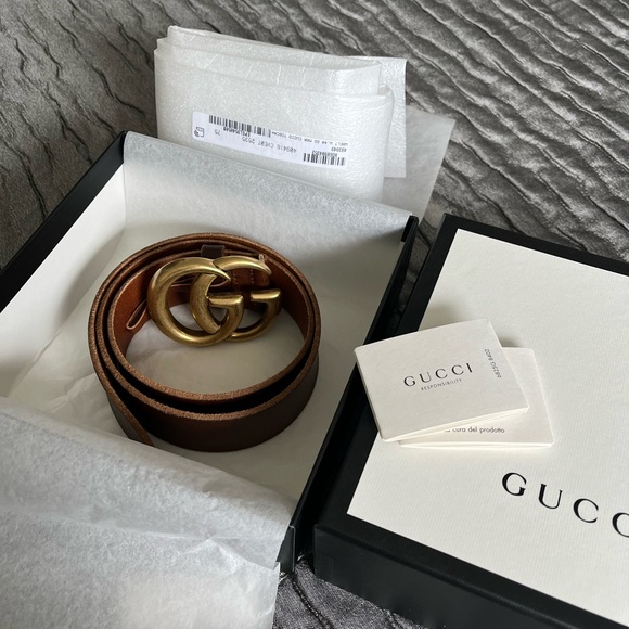 Brown Gucci Belt 75size - Picture 2 of 6